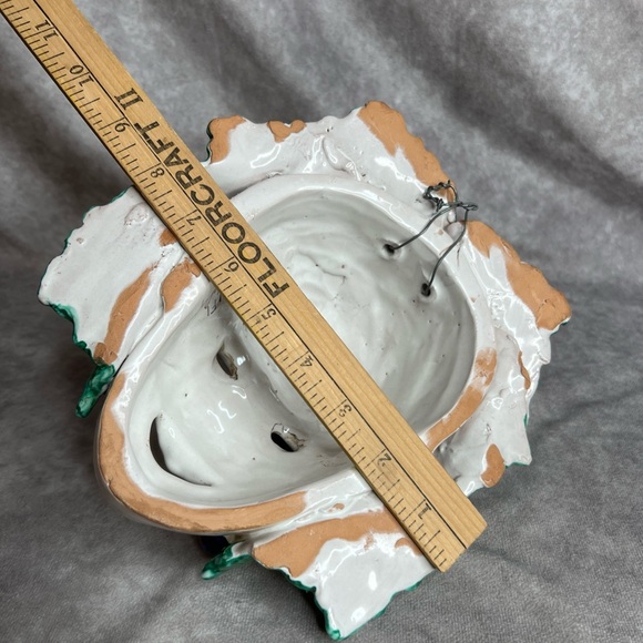 VTG Italian Majolica Bacchus Mask Wall Art Grape Hand Painted Signed Montelupo - Picture 16 of 16